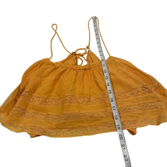 Free People Home Again Crop Cami‎ Orange Size XS - Picture 10 of 11